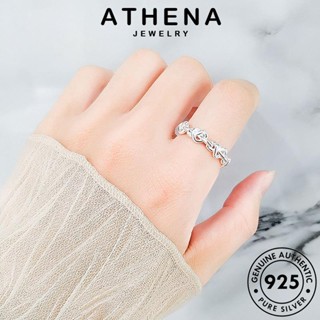 ATHENA JEWELRY เกาหลี แฟชั่น เครื่องประดับ แหวน ผู้หญิง เรขาคณิตกลวงที่สร้างสรรค์ Silver 925 เงิน มอยส์ซาไนท์ไดมอนด์ เครื่องประดับ ต้นฉบับ แท้ R77