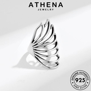 ATHENA JEWELRY เครื่องประดับ แท้ เงิน แหวน ต้นฉบับ 925 ผู้หญิง เกาหลี ผีเสื้อย้อนยุค แฟชั่น เครื่องประดับ Silver R82