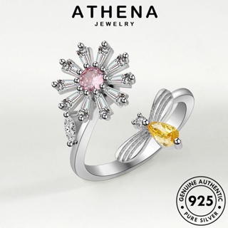 ATHENA JEWELRY แหวน 925 เกาหลี เครื่องประดับ แท้ ผึ้งบุคลิกภาพ Silver ต้นฉบับ เงิน ผู้หญิง มรกต เครื่องประดับ แฟชั่น R85