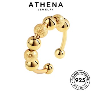 ATHENA JEWELRY เครื่องประดับ ผู้หญิง 925 ทอง ลูกปัดกลมธรรมดา Silver ต้นฉบับ แท้ แหวน เครื่องประดับ เงิน เกาหลี แฟชั่น R86