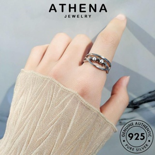 ATHENA JEWELRY แหวน Silver เครื่องประดับ แฟชั่น 925 ต้นฉบับ ผู้หญิง เกาหลี เงิน แท้ ลูกปัดกลมธรรมดา เครื่องประดับ R135