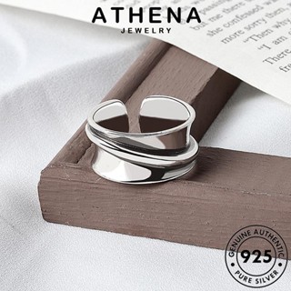 ATHENA JEWELRY เครื่องประดับ มันวาวเรียบง่าย ต้นฉบับ แหวน แฟชั่น ผู้หญิง เงิน 925 แท้ เครื่องประดับ เกาหลี Silver R115