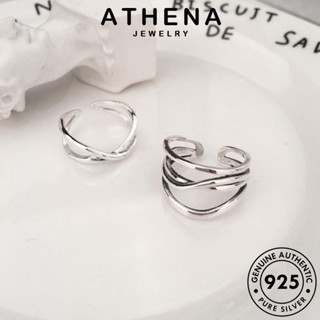 ATHENA JEWELRY X เครื่องประดับ ผู้หญิง แหวน รูปร่าง ต้นฉบับ เงิน เครื่องประดับ ที่เรียบง่าย เกาหลี แท้ 925 แฟชั่น Silver R116