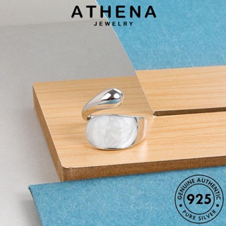 ATHENA JEWELRY 925 ต้นฉบับ ทอง Silver เกาหลี แท้ แหวน แฟชั่น เครื่องประดับ รูปทรงเรขาคณิตที่เรียบง่าย เงิน เครื่องประดับ ผู้หญิง R149