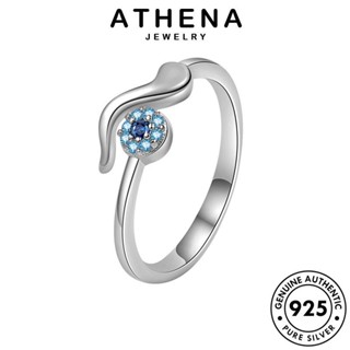 ATHENA JEWELRY แหวน มอยส์ซาไนท์ไดมอนด์ Silver แฟชั่น เกาหลี ต้นฉบับ แท้ เครื่องประดับ เงิน 925 ผู้หญิง ดวงตาปีศาจบุคลิกภาพ เครื่องประดับ R161