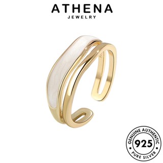 ATHENA JEWELRY 925 เครื่องประดับ ทอง บุคลิกไม่ปกติ เกาหลี Silver ผู้หญิง ต้นฉบับ แหวน แท้ เครื่องประดับ เงิน แฟชั่น R218