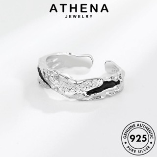 ATHENA JEWELRY เกาหลี เครื่องประดับ แฟชั่น เงิน มอยส์ซาไนท์ไดมอนด์ แท้ ง่ายไม่สม่ำเสมอ Silver ผู้หญิง 925 ต้นฉบับ เครื่องประดับ แหวน R260