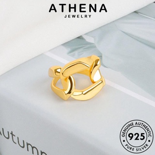 ATHENA JEWELRY แท้ Silver ทอง เครื่องประดับ เกาหลี ห่วงโซ่ที่เรียบง่าย ผู้หญิง แหวน ต้นฉบับ เงิน เครื่องประดับ แฟชั่น 925 R228