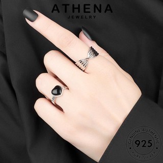 ATHENA JEWELRY เกาหลี แท้ หัวใจย้อนยุค เครื่องประดับ เครื่องประดับ เงิน แฟชั่น Silver ต้นฉบับ แหวน ผู้หญิง 925 R229