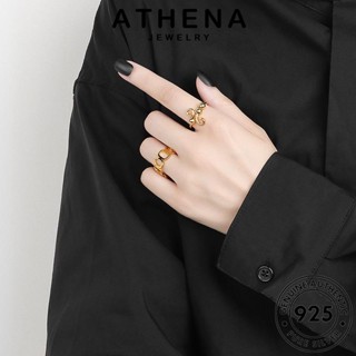 ATHENA JEWELRY ต้นฉบับ กลวงผิดปกติง่าย แฟชั่น แหวน 925 Silver เกาหลี ผู้หญิง เครื่องประดับ ทอง เครื่องประดับ แท้ เงิน R230