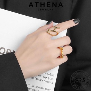 ATHENA JEWELRY แหวน เงิน แฟชั่น เกาหลี ผู้หญิง แท้ ทอง เครื่องประดับ Silver ต้นฉบับ 925 เครื่องประดับ แฟชั่นไม่สม่ำเสมอ R233