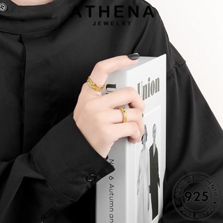 ATHENA JEWELRY เงิน แหวน Silver บุคลิกไม่ปกติ ผู้หญิง เครื่องประดับ แฟชั่น ต้นฉบับ เครื่องประดับ แท้ ทองมรกต เกาหลี 925 R234