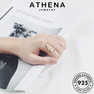 ATHENA JEWELRY แหวน ต้นฉบับ เงิน Silver เครื่องประดับ ทอง แฟชั่น ผู้หญิง เกาหลี กลวงผิดปกติง่าย เครื่องประดับ 925 แท้ R290