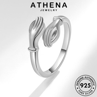 ATHENA JEWELRY เครื่องประดับ ผู้หญิง เครื่องประดับ ต้นฉบับ เกาหลี แหวน Silver กอดบุคลิกภาพ แฟชั่น แท้ 925 เงิน ทอง R295