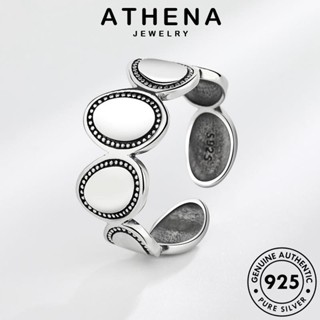 ATHENA JEWELRY Silver เครื่องประดับ เรขาคณิตบุคลิกภาพ แฟชั่น เกาหลี 925 มอยส์ซาไนท์ไดมอนด์ แหวน แท้ ต้นฉบับ เครื่องประดับ เงิน ผู้หญิง R303