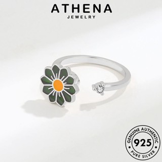 ATHENA JEWELRY แฟชั่น 925 โกลด์ เครื่องประดับ มอยส์ซาไนท์ เกาหลี ดอกไม้ประจำตัว Silver แท้ แหวน เงิน ไดมอนด์ ต้นฉบับ เครื่องประดับ ผู้หญิง R276