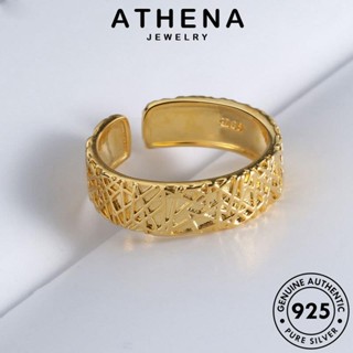 ATHENA JEWELRY แหวน แท้ เกาหลี ผู้หญิง 925 ต้นฉบับ รังที่สร้างสรรค์ แฟชั่น เงิน เครื่องประดับ เครื่องประดับ Silver ทอง R286