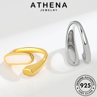 ATHENA JEWELRY ทอง 925 ผู้หญิง แฟชั่น เรขาคณิตอารมณ์ เงิน Silver เครื่องประดับ ต้นฉบับ เกาหลี แหวน เครื่องประดับ แท้ R335