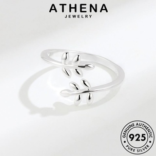 ATHENA JEWELRY แท้ แหวน Silver เครื่องประดับ เครื่องประดับ ใบไม้ธรรมดา เกาหลี ต้นฉบับ แฟชั่น เงิน ผู้หญิง 925 R343