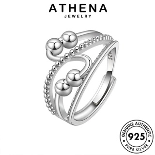 ATHENA JEWELRY Silver เกาหลี แฟชั่น ผู้หญิง เงิน เครื่องประดับ เครื่องประดับ 925 แท้ แหวน ต้นฉบับ เส้นบุคลิกภาพข้าม R344