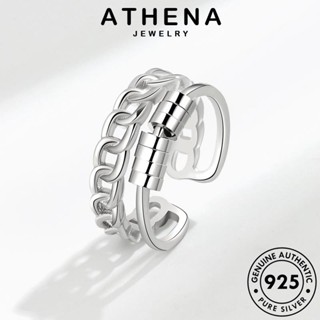 ATHENA JEWELRY แหวน ผู้หญิง ต้นฉบับ เงิน 925 เครื่องประดับ แฟชั่น แท้ เครื่องประดับ Silver เกาหลี ห่วงโซ่บุคลิกภาพ R322