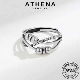 ATHENA JEWELRY ต้นฉบับ เครื่องประดับ เงิน Silver เครื่องประดับ แหวน 925 เกาหลี แท้ ลูกปัดสร้างสรรค์ ผู้หญิง แฟชั่น R326