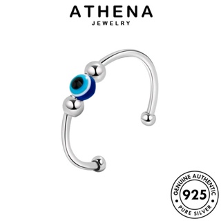 ATHENA JEWELRY เงิน เครื่องประดับ เครื่องประดับ ตาปีศาจ แฟชั่น แหวน ผู้หญิง แท้ ต้นฉบับ Silver 925 เกาหลี R367