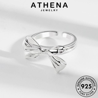 ATHENA JEWELRY แท้ เครื่องประดับ เครื่องประดับ เกาหลี ต้นฉบับ แฟชั่น ผู้หญิง เงิน แหวน Silver โบว์แฟชั่น 925 R375