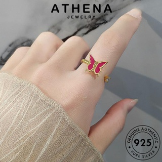 ATHENA JEWELRY เงิน ผีเสื้อ ต้นฉบับ เกาหลี แหวน เครื่องประดับ ทอง Silver เครื่องประดับ ผู้หญิง แฟชั่น 925 แท้ R967