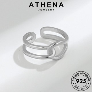 ATHENA JEWELRY เกาหลี Silver แฟชั่น ทอง แท้ ต้นฉบับ เส้นที่เรียบง่าย 925 เครื่องประดับ เครื่องประดับ ผู้หญิง แหวน เงิน R360