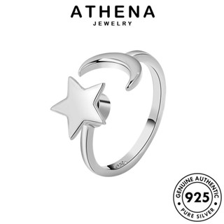 ATHENA JEWELRY ทอง แหวน 925 เครื่องประดับ ผู้หญิง แท้ ดาวเดือน เงิน Silver เครื่องประดับ ต้นฉบับ อารมณ์ เกาหลี แฟชั่น R361