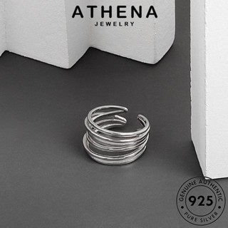 ATHENA JEWELRY ทอง เงิน ผู้หญิง 925 เครื่องประดับ บุคลิกภาพหลายชั้น ต้นฉบับ แฟชั่น Silver เครื่องประดับ แหวน แท้ เกาหลี R409