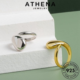 ATHENA JEWELRY แหวน เปิดง่าย Silver เครื่องประดับ ต้นฉบับ แฟชั่น 925 เงิน แท้ เครื่องประดับ ผู้หญิง ทอง เกาหลี R411