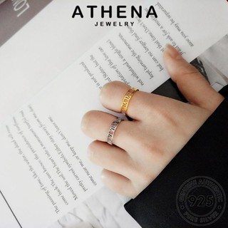 ATHENA JEWELRY แท้ 925 แหวน หมายเลขซีเรียลของโฆษณา ทอง ต้นฉบับ เกาหลี เครื่องประดับ เงิน แฟชั่น ผู้หญิง Silver เครื่องประดับ R429