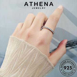 ATHENA JEWELRY เครื่องประดับ ผู้หญิง Silver เงิน แหวน บุคลิกภาพ เครื่องประดับ ต้นฉบับ แฟชั่น แท้ มอยส์ซาไนท์ไดมอนด์ เกาหลี 925 R452