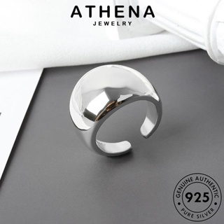 ATHENA JEWELRY Silver เงิน เครื่องประดับ แฟชั่น ทอง รูปทรงเรขาคณิตที่เรียบง่าย แท้ ต้นฉบับ เกาหลี 925 แหวน เครื่องประดับ ผู้หญิง R458