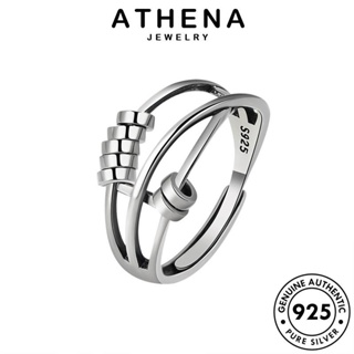 ATHENA JEWELRY แฟชั่น แท้ Silver 925 เครื่องประดับ เครื่องประดับ เรขาคณิตอารมณ์ แหวน ต้นฉบับ เงิน ผู้หญิง เกาหลี R463