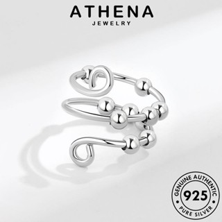 ATHENA JEWELRY ต้นฉบับ Silver ผู้หญิง ลูกปัดสองชั้น เครื่องประดับ แฟชั่น แท้ เงิน ทอง เกาหลี แหวน 925 เครื่องประดับ R467