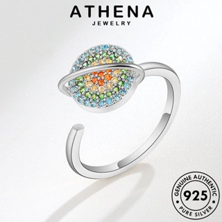 ATHENA JEWELRY แท้ เกาหลี เงิน ดาวเคราะห์บุคลิกภาพ ต้นฉบับ แฟชั่น 925 ผู้หญิง ทองซิทริน เครื่องประดับ Silver เครื่องประดับ แหวน R471