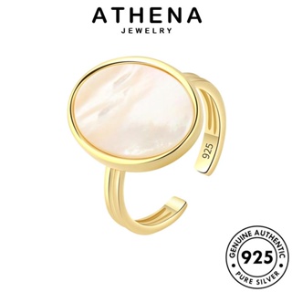 ATHENA JEWELRY มอยส์ซาไนท์ แท้ แหวน ผู้หญิง เงิน เครื่องประดับ ต้นฉบับ แฟชั่น ไดมอนด์ เครื่องประดับ โกลด์ Silver แฟชั่น เกาหลี 925 R515