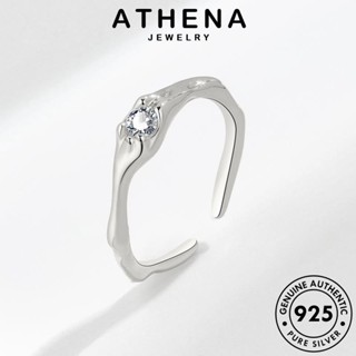 ATHENA JEWELRY Silver มอยส์ซาไนท์ ผู้หญิง ต้นฉบับ แฟชั่น เงิน เรียบง่าย เครื่องประดับ ไดมอนด์ แหวน เครื่องประดับ แท้ โกลด์ 925 เกาหลี R523