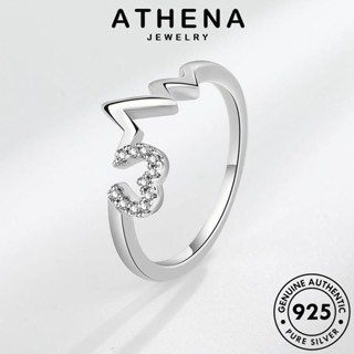 ATHENA JEWELRY 925 ต้นฉบับ แท้ เกาหลี Silver รักบุคลิกภาพ โกลด์ แฟชั่น มอยส์ซาไนท์ เครื่องประดับ ไดมอนด์ แหวน เครื่องประดับ ผู้หญิง เงิน R505