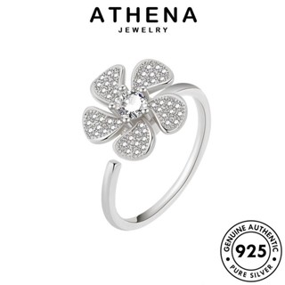 ATHENA JEWELRY เครื่องประดับ 925 แท้ เครื่องประดับ แฟชั่น Silver ไดมอนด์ กังหันลมแฟชั่น ต้นฉบับ มอยส์ซาไนท์ แหวน เงิน เกาหลี ผู้หญิง โกลด์ R540