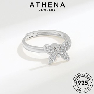 ATHENA JEWELRY แหวน แท้ ต้นฉบับ 925 Silver เครื่องประดับ เครื่องประดับ มอยส์ซาไนท์ เกาหลี ผีเสื้อแฟชั่น โกลด์ เงิน ไดมอนด์ ผู้หญิง แฟชั่น R544