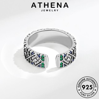 ATHENA JEWELRY เงิน 925 มอยส์ซาไนท์ไดมอนด์ ผู้หญิง แท้ แฟชั่น ต้นฉบับ เครื่องประดับ แหวน ดวงตานางฟ้าแฟชั่น เครื่องประดับ เกาหลี Silver R552