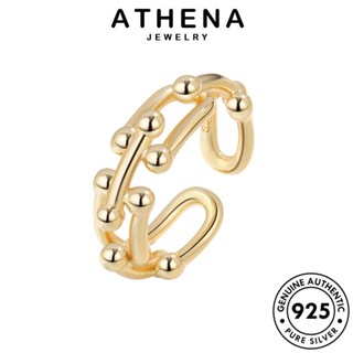 ATHENA JEWELRY ทอง เครื่องประดับ แท้ ผู้หญิง เงิน Silver เครื่องประดับ เกาหลี แหวน แฟชั่น ต้นฉบับ 925 คลิปหนีบกระดาษส่วนบุคคล R586