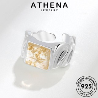 ATHENA JEWELRY Silver แท้ ผู้หญิง มอยส์ซาไนท์ แหวน โกลด์ แฟชั่น 925 เกาหลี เงิน ไม่สม่ำเสมอ ไดมอนด์ เครื่องประดับ ต้นฉบับ เครื่องประดับ R592