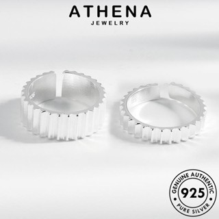 ATHENA JEWELRY เครื่องประดับ แท้ 925 แหวน Silver ต้นฉบับ เกาหลี เกียร์มินิมอล ผู้หญิง เครื่องประดับ เงิน แฟชั่น R606