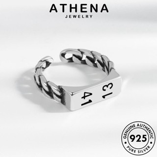 ATHENA JEWELRY แท้ เครื่องประดับ ผู้หญิง ดิจิตอลระดับไฮเอนด์ เกาหลี 925 เครื่องประดับ ต้นฉบับ แฟชั่น Silver เงิน แหวน R609