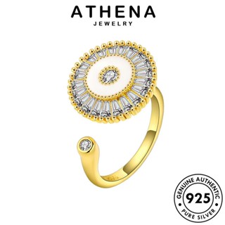 ATHENA JEWELRY มอยส์ซาไนท์ Silver เครื่องประดับ เกาหลี ไดมอนด์ แท้ เครื่องประดับ แฟชั่น โกลด์ เงิน แหวน 925 แฟชั่น ต้นฉบับ ผู้หญิง R574